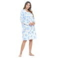 thumbnail image 3 of Casual Nights Women's Flannel Floral Long Sleeve Nightgown, 3 of 5