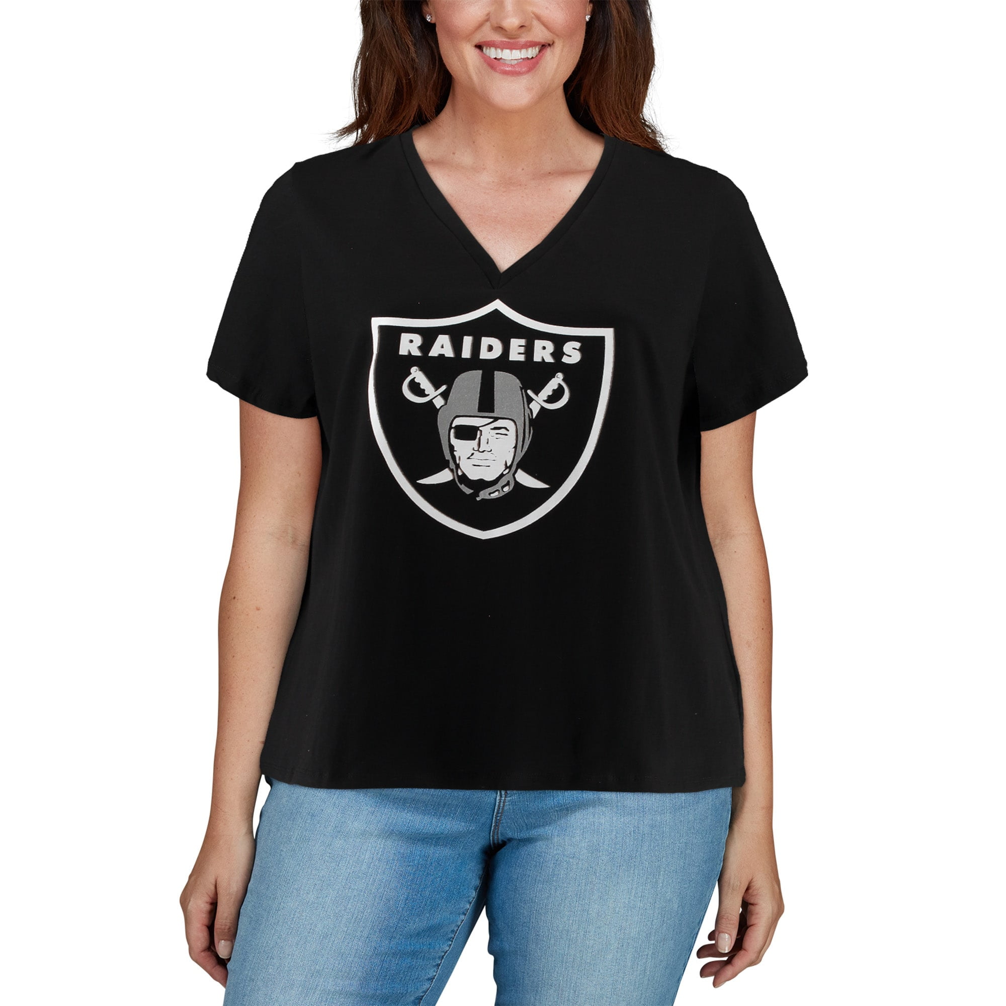 raiders t shirt women's