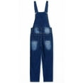 thumbnail image 2 of KIDSCOOL SPACE Boy Girl Overall, Large Pockets Soft Washed denim Jumpsuit,Blue,10-11 Years, 2 of 8
