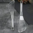 thumbnail image 6 of Barbecue Spatula Fish Spatula Household Kitchen Food Pancake Steak Fish Spatula Stainless Steel Fish Turner Spatula Slotted Turner Thin Edged Design Kitchen Metal Spatula With H, 6 of 8