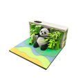 thumbnail image 4 of Creative laser hollow 3D three-dimensional fortune panda note crafts sticky note hand tear note gift, 4 of 5