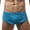 Blue, variant on DPTALR Men Casual Solid Low Waist High Fork Sexy Pants Briefs Underwear