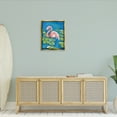 thumbnail image 2 of Stupell Industries Balancing Flamingo & Lily Pads Animals Painting Gold Floater Framed Canvas Art Print Wall Art, 25 x 31, 2 of 9