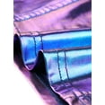 thumbnail image 5 of INSPIRE CHIC Women's Tank Tops Sleeveless Cut Out Clubwear Shiny Metallic Crop Tops XS Blue Purple, 5 of 7