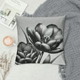 thumbnail image 2 of JEUXUS Short Plush Pillowcase (Universal 1) Life White Flower Lily Printed on Both Sides White, 2 of 5