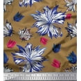 thumbnail image 1 of Soimoi Cotton Duck Fabric Wildflower Floral Print Sewing Fabric Yard 56 Inch Wide, 1 of 1