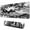 Noir Blanc et-1, variante sur Tapis de Souris Camouflage Noir et Blanc Imperméable Antidérapant pour Bureau Maison Travail Gaming Tapis de Souris Base en Caoutchouc avec Bords Cousus 31.5x11.8 Pouces