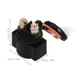 thumbnail image 2 of Phenofice Starter Motor Electromagnetic Relay Black Aluminum Copper Wire For Startup Performance Enhancement 1Pcs, 2 of 8