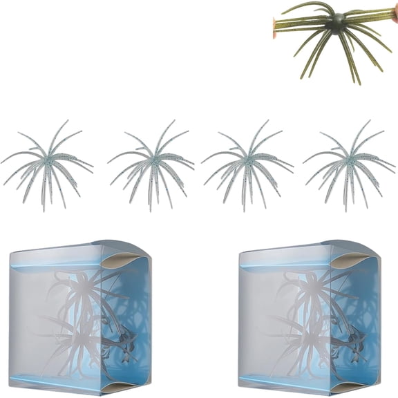 4Pcs Floating Sea Urchin Soft Lure | Tentacle Creature Lure, 4.33" & 3.54" TPR Finesse Baits, 6 Colors, Ideal for Bass Fishing with Drop Shot, Wacky Rig, Neko Rig