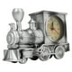 thumbnail image 2 of Reloj de Mesa de Tren ANGGREK Despertador Modelo de Tren Plateado para Oficina, 2 of 7