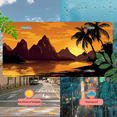 thumbnail image 5 of 1 Pcs 2D Flat License Plate Covers & Frames, Sunset over For Decorative Front, Waterproof For Decoration Aluminum License Plate Covers & Frames Cover For Men Women, 12" X 6", 5 of 6