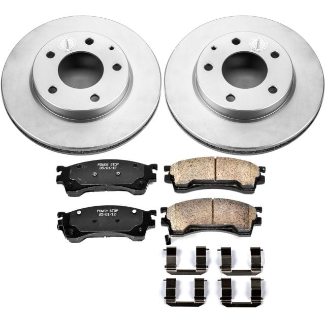 PowerStop Front Geomet Coated Brake Rotor and Pad Kit Fits: FORD MAZDA Select Models CRK782