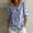 Blue, variant on Morttic Plus Size Women's Striped Peter Pan Collar Blouse – Mid Sleeve Loose Fit V-Neck Button Office & Business Casual Top Pink，4XL