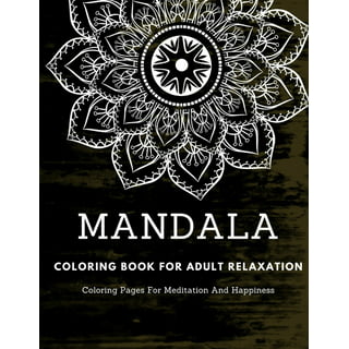 Color by Number Dazzling Patterns - Anti Anxiety Coloring Book for Adults  BLACK BACKGROUND : For Relaxation and Meditation (Paperback)