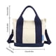 thumbnail image 2 of Bolso bandolera de lona con bolsillos Paquete informal Hobo Purse Shopping Bag para mujer, 2 of 8