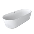 thumbnail image 3 of Anzzi FT511-0025 5.9 ft. Sabbia Man-Made Stone Freestanding Non-Whirlpool Bathtub in Matte White & Kros Series Faucet in Chrome, 3 of 11