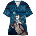 thumbnail image 3 of Camisetas navideñas de Minnie Mouse, ropa de mujer con cuello en V, camisetas de hospital, camisetas de Disney para mujer 2023, camiseta de uniforme de enfermera, camiseta de verano con bolsillo, 3 of 5