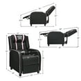 thumbnail image 3 of Gymax Massage Gaming Recliner Chair Racing Single Lounge Sofa Home Theater Seat Pink, 3 of 10