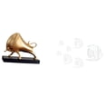 thumbnail image 1 of Estatua de toro abstracta,Escultura de toro decoración del hogar Figura de buey decorativa,Adhesivo de pared,Calcomanías de pared de peces para dormitorio,sala de estar y oficina,Pegatinas de, 1 of 8