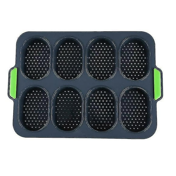 Bread pans molds nonstick french bread mold perforated pan black