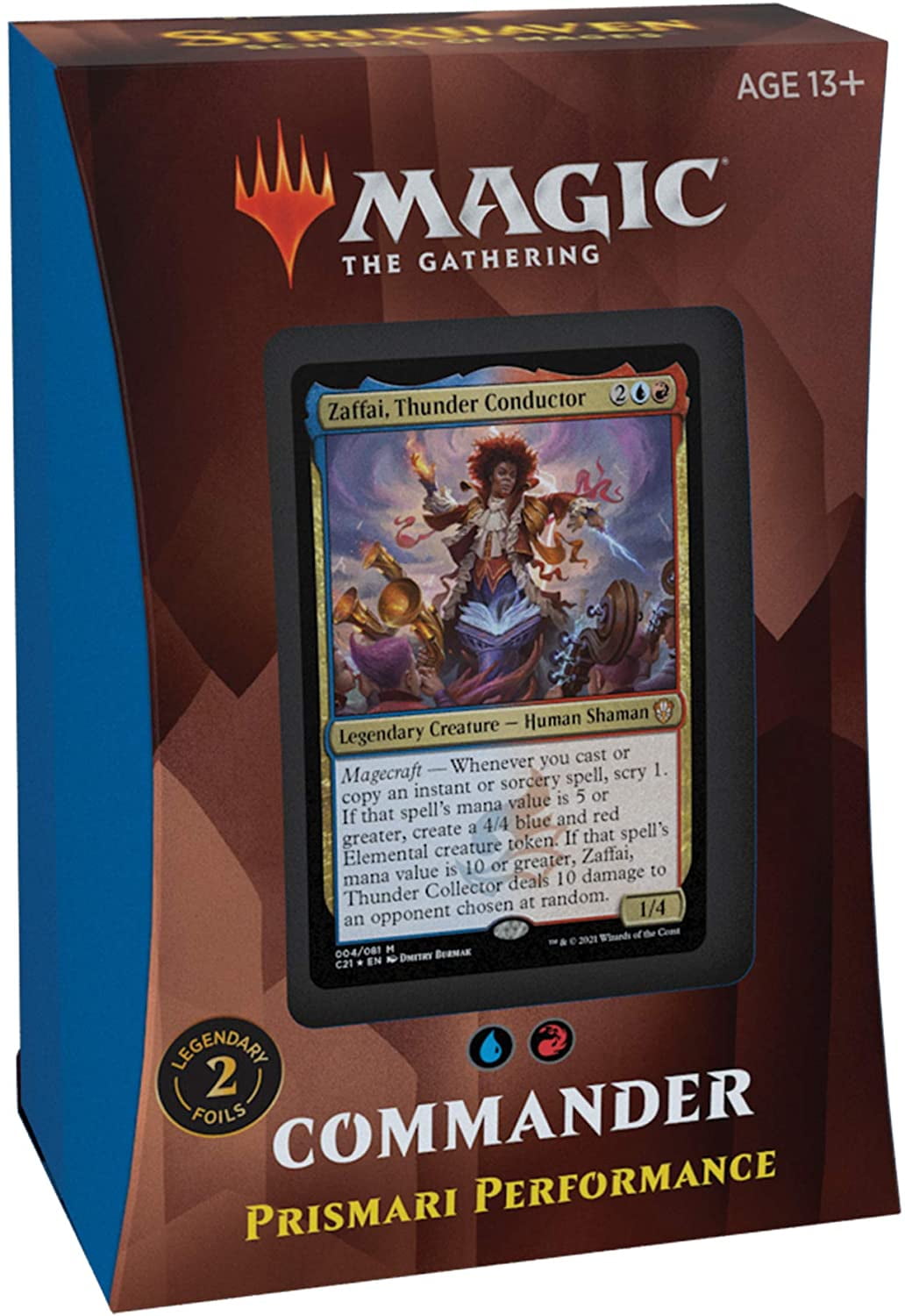 Magic The Gathering Strixhaven Commander Deck – Prismari Performance (Blue-Red), 100-card ready-to-play STX Commander deck (2 foil, 98.., By Visit the Magic The Gathering Store