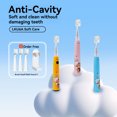 thumbnail image 2 of Cepillo de dientes eléctrico para niños ultrasónico inteligente tipo-c recargable DuPont cerdas suaves sensibles bebé 3-12 años, 2 of 5