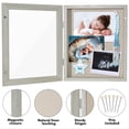 thumbnail image 3 of Americanflat 8x10 Shadow Box Frame with Shatter-Resistant Glass Front Silhouette Collection Case - Grey, 3 of 7