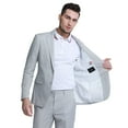thumbnail image 2 of Men's Skinny Fit 2pc Linen Suit, 2 of 4