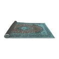 thumbnail image 2 of Ahgly Company Indoor Round Medallion Light Blue Traditional Area Rugs, 8' Round, 2 of 4