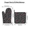 thumbnail image 3 of Xecao Cool Off-Road Vehicle Pattern Oven Mitts and Pot Holders Sets Heat Resistant Silicone Oven Mittens Extra Thicken Long Kitchen Cotton Oven Glove for Cooking, 3 of 7