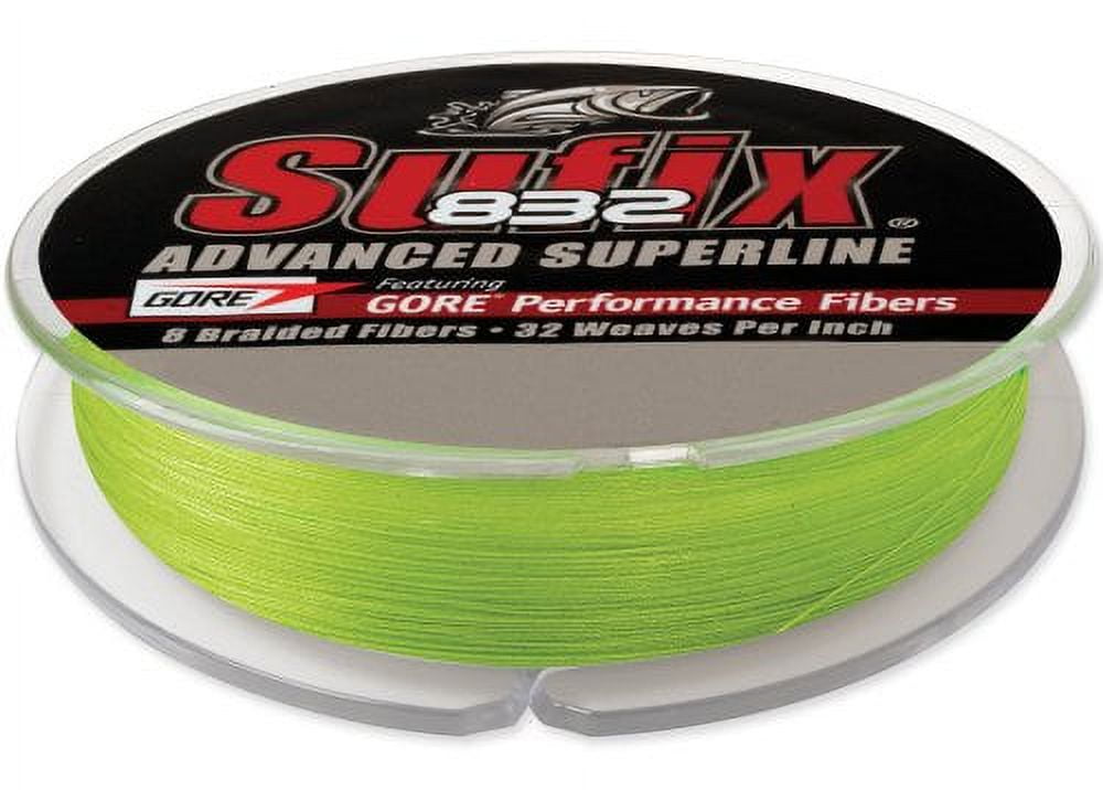 Sufix Advanced Superline 832 Braid 50 lb Neon Lime 300 yds