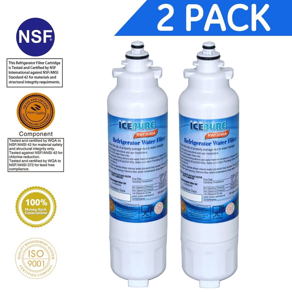 Icepure RWF3500A Water Filter Compatible with LG LT800P ,ADQ73613401