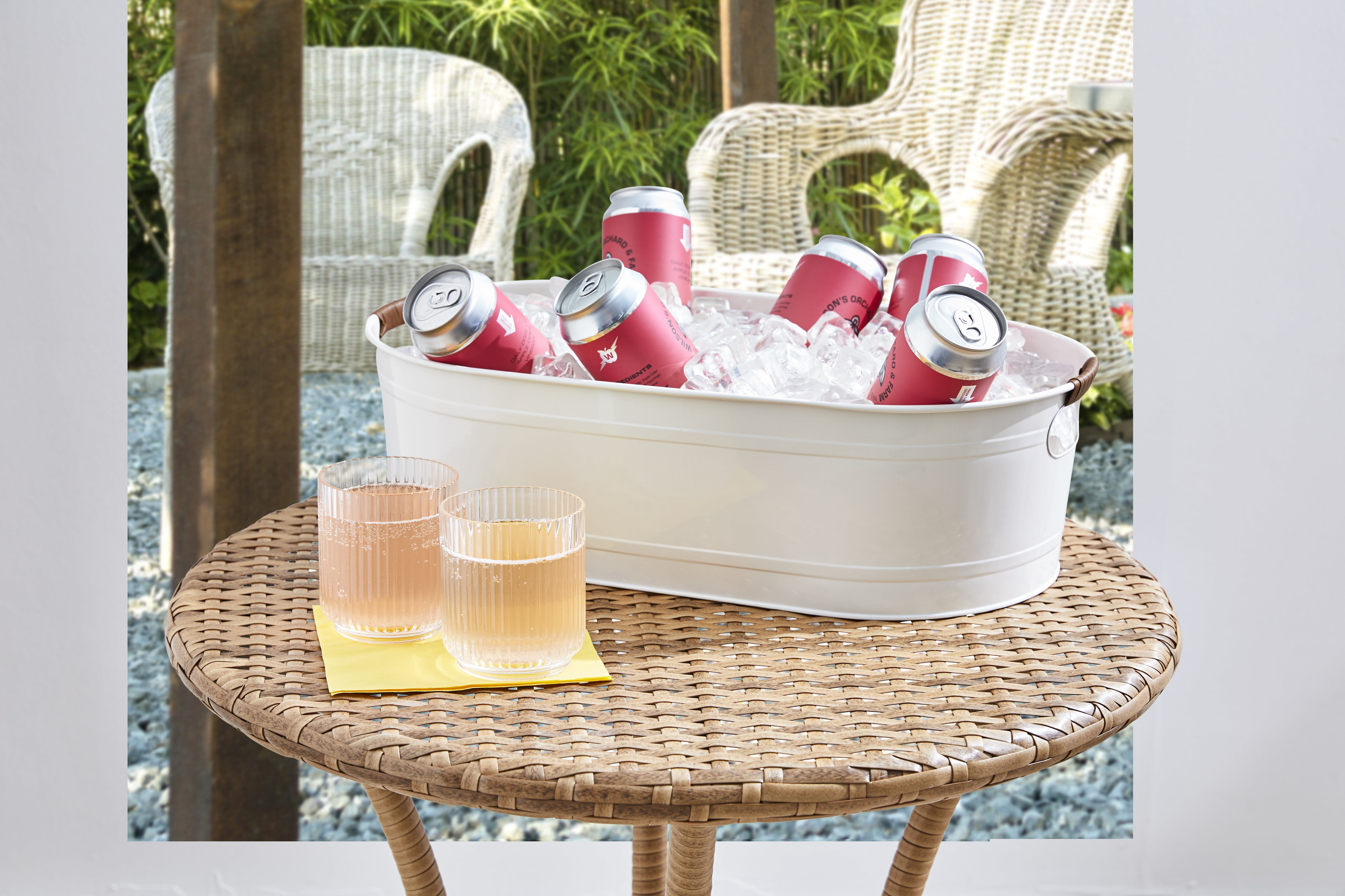 Better Homes & Gardens - Vanilla White Medium Oval Tub, 20.27 in L x 11.22 in W x 5.7 in H