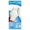 Cara Disposable Cotton Therapy Gloves, 24 Pair - Medium