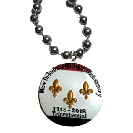 New Orleans Tricentennial 1718-2018 Mardi Gras Beads Party Favor