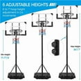 thumbnail image 3 of Basketball Hoop for Kids Outdoor Basketball Goal Indoor Height Adjustable 7ft, 3 of 10