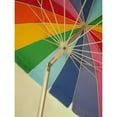 Impact Canopy 8 ft. Rainbow Beach Umbrella with Carry Bag