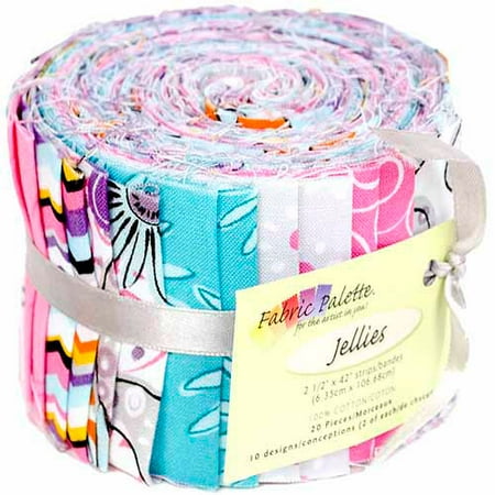 Fabric Palette Jellies Cuts, 2-1/2" x 42", 20pk