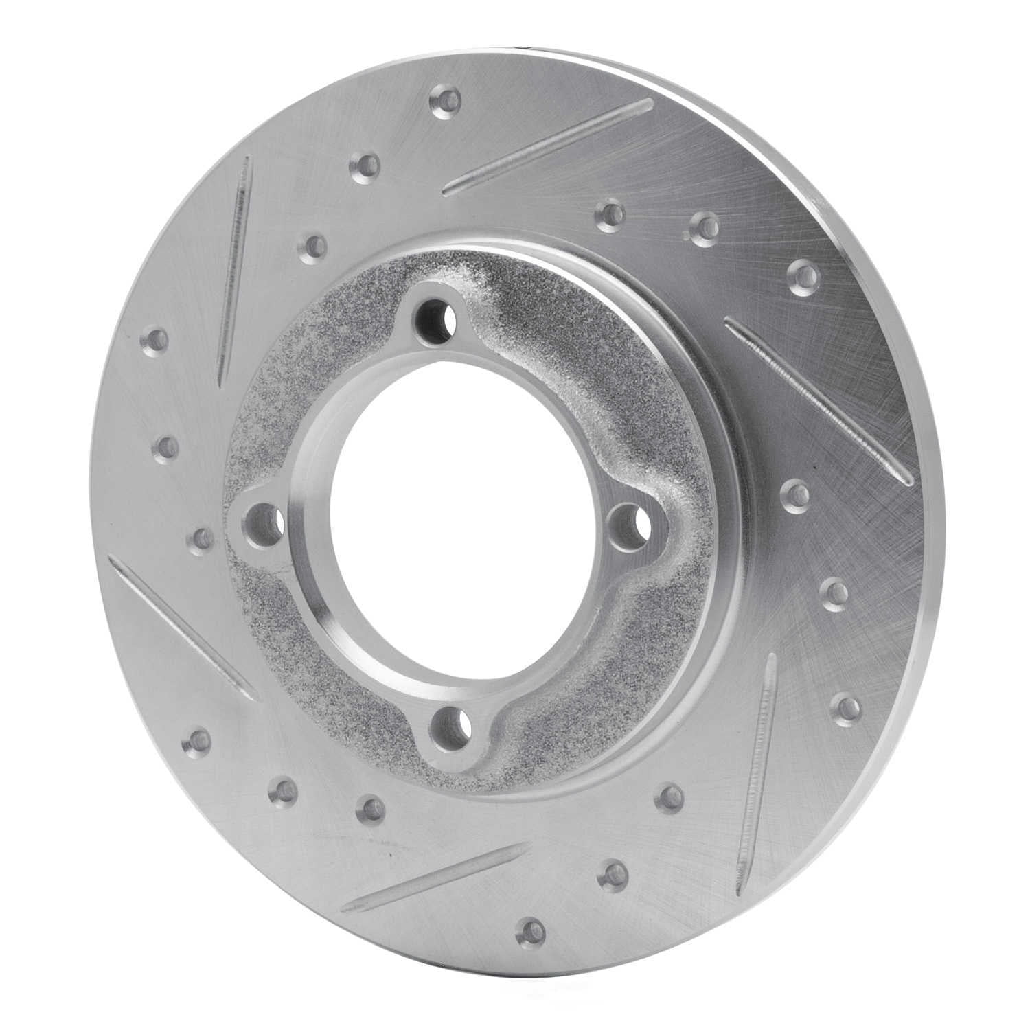 Dynamic Friction Company 631-54000L DFC Brake Rotor - Drilled And Slotted - Silver
