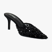 Steve Madden Alexi Women's Heels Black Sequin Size 6.5 M