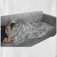 thumbnail image 6 of City Soft Flannel Fleece Throw Blanket, Crowded Urban Life Depiction in a Simple Black and White Drawing Big Buildings, Cozy Plush for Indoor and Outdoor Use, 60" x 80", Black White, by Ambesonne, 6 of 6
