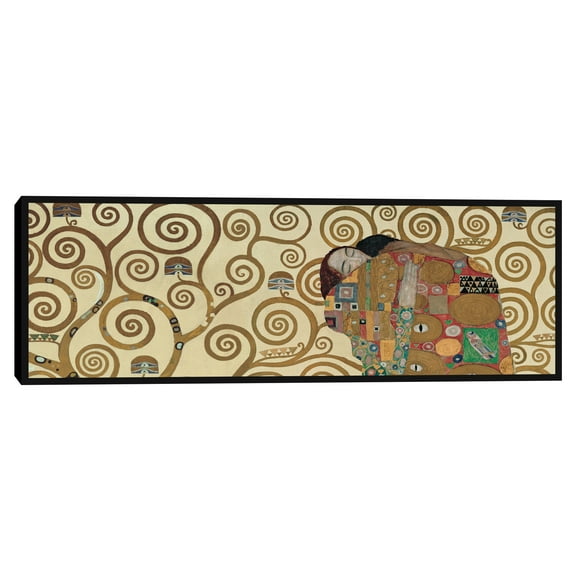 Fulfillment by Gustav Klimt Framed Canvas Art Print