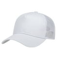 thumbnail image 1 of WEIYLL Baseball Caps for Men Basic Solid Color Light Board Breathable Summer Sunshade Net White Casual Visors Hat One Size, 1 of 3