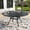 Round Table 51 in, variant on ELPOSUN Patio Outdoor Dining Table Square for 4,All-Weather Resistance Metal Furniture Table with Umbrella Hole for Garden,Poolside,Backyard