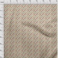 thumbnail image 4 of oneOone Cotton Cambric Red Fabric Floral & Puppies Craft Projects Decor Fabric Printed By The Yard 56 Inch Wide, 4 of 5