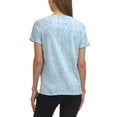 thumbnail image 2 of Calvin Klein Performance Women's Printed Top (Bleached Aqua,) SIze L Blue, 2 of 2
