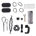 thumbnail image 3 of Hair Mannequin Head Hairdressing Styling Training Braiding Practice Doll Head with Clamp Stand Tools, 3 of 12