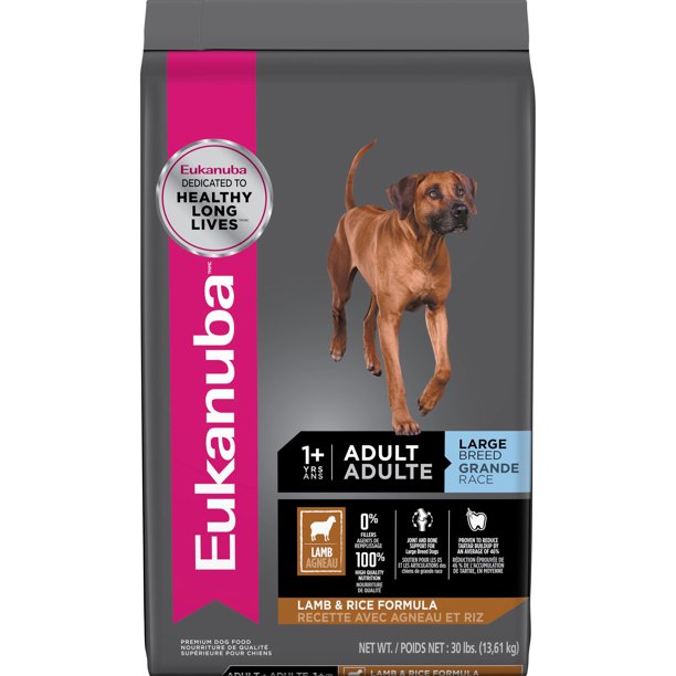 Eukanuba Large Breed Adult Lamb & Rice Dry Dog Food, 30 lb Walmart