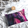 thumbnail image 5 of Rateoe Watercolor Painting White Horse Pattern Decorative Pillow Case,Throw Pillow Covers,Plush Pillow Cover,Soft Pillow Case,Velvet Pillow Case-14"x20", 5 of 6
