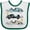 White and Green, variant on Inktastic Race Car Baby Boy Clothes Boys Baby Bib